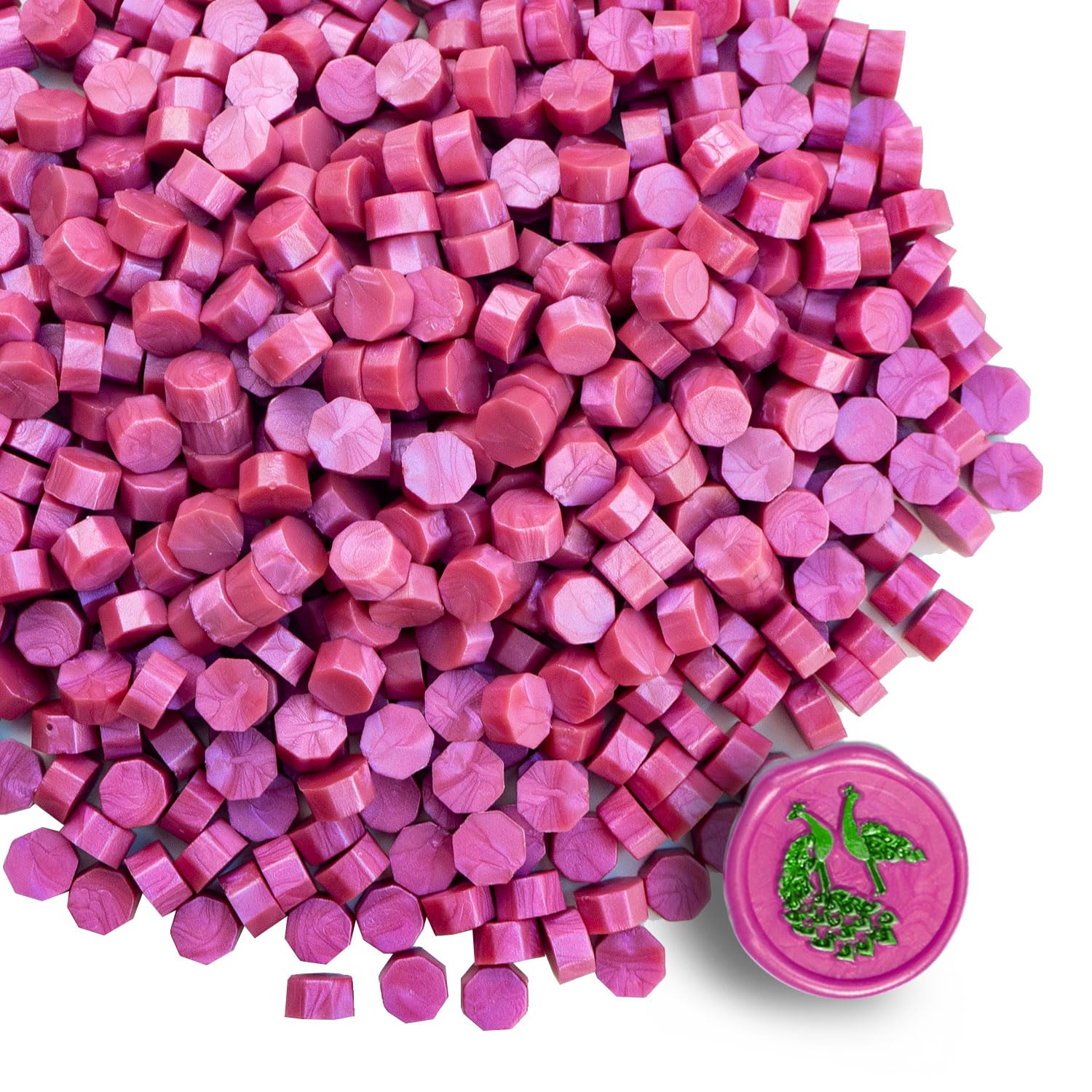 Tomgenrine Premium Wax Seal Beads - 520 Rose Pink Sealing Pellets for Letters, Greeting Cards, Wine Bottles & Crafts | Professional Quality for Wedding Invitations, Party Decor & DIY Projects