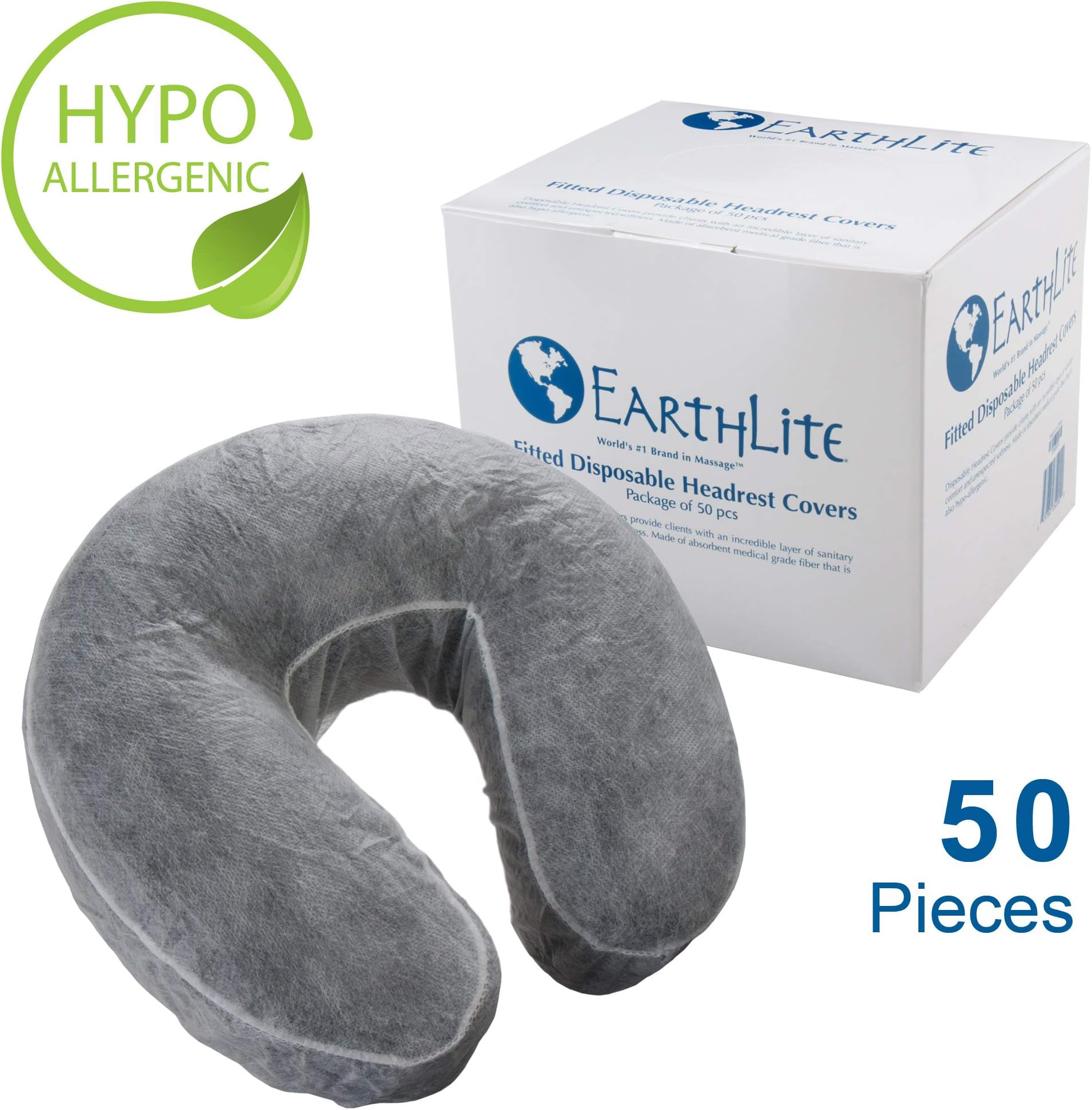 Earthlite Fitted Disposable Face Cradle Covers – Medical-Grade, Soft, Non-Sticking Massage Face Covers/Headrest Covers for Massage Tables & Massage Chairs
