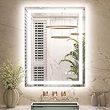 Keonjinn 24x32 Inch LED Bathroom Mirror with