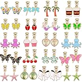 20 Pairs Clip on Earrings -Cute Clip Earrings Hypoallergenic,Dress-Up Accessorie