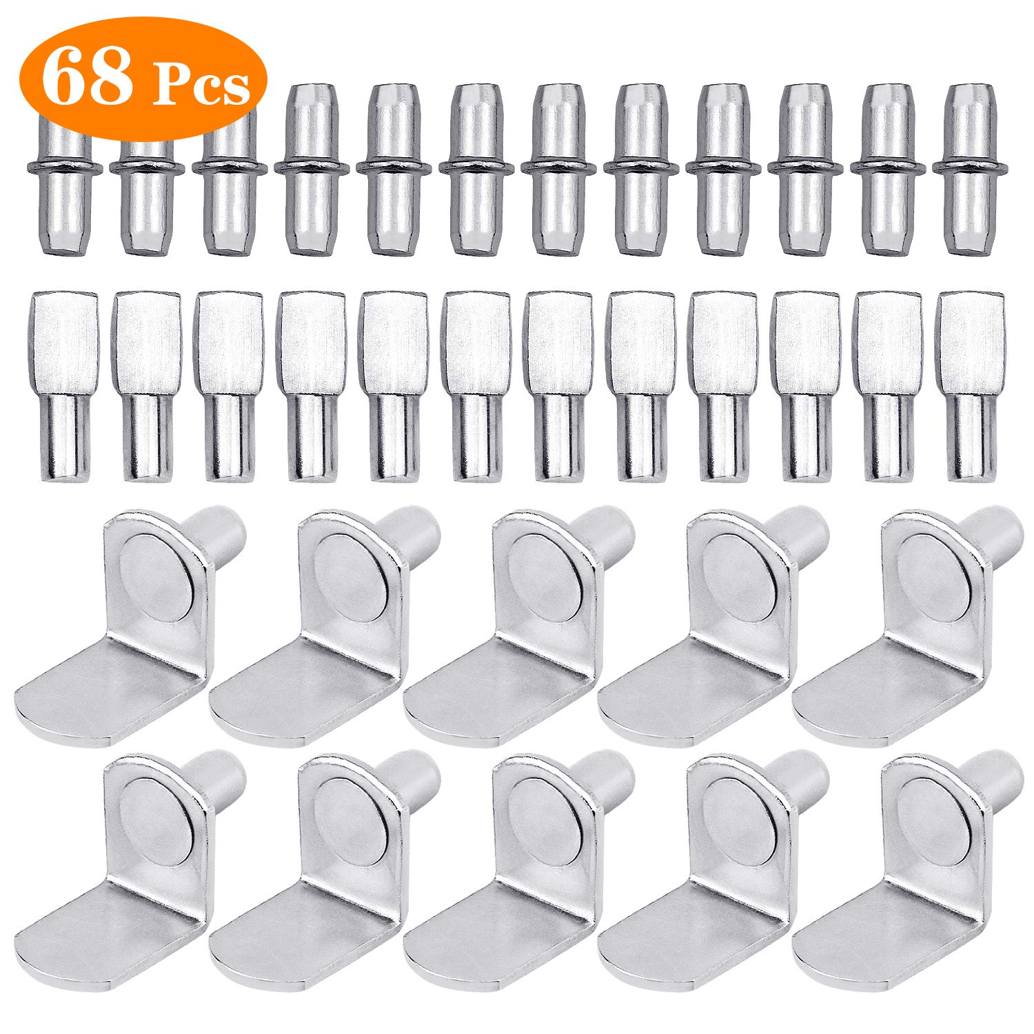 40 Stück Regalbodenträger Set - 5mm Halterungen Für Schränke Und Regale In 2 Stilen