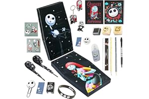 Disney The Nightmare Before Christmas Advent Calendar 2025 Stationery and Accessories Christmas Countdown Calendar with Keyri