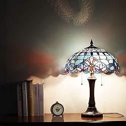 Capulina Tiffany Lamp Stained Glass Reading Table