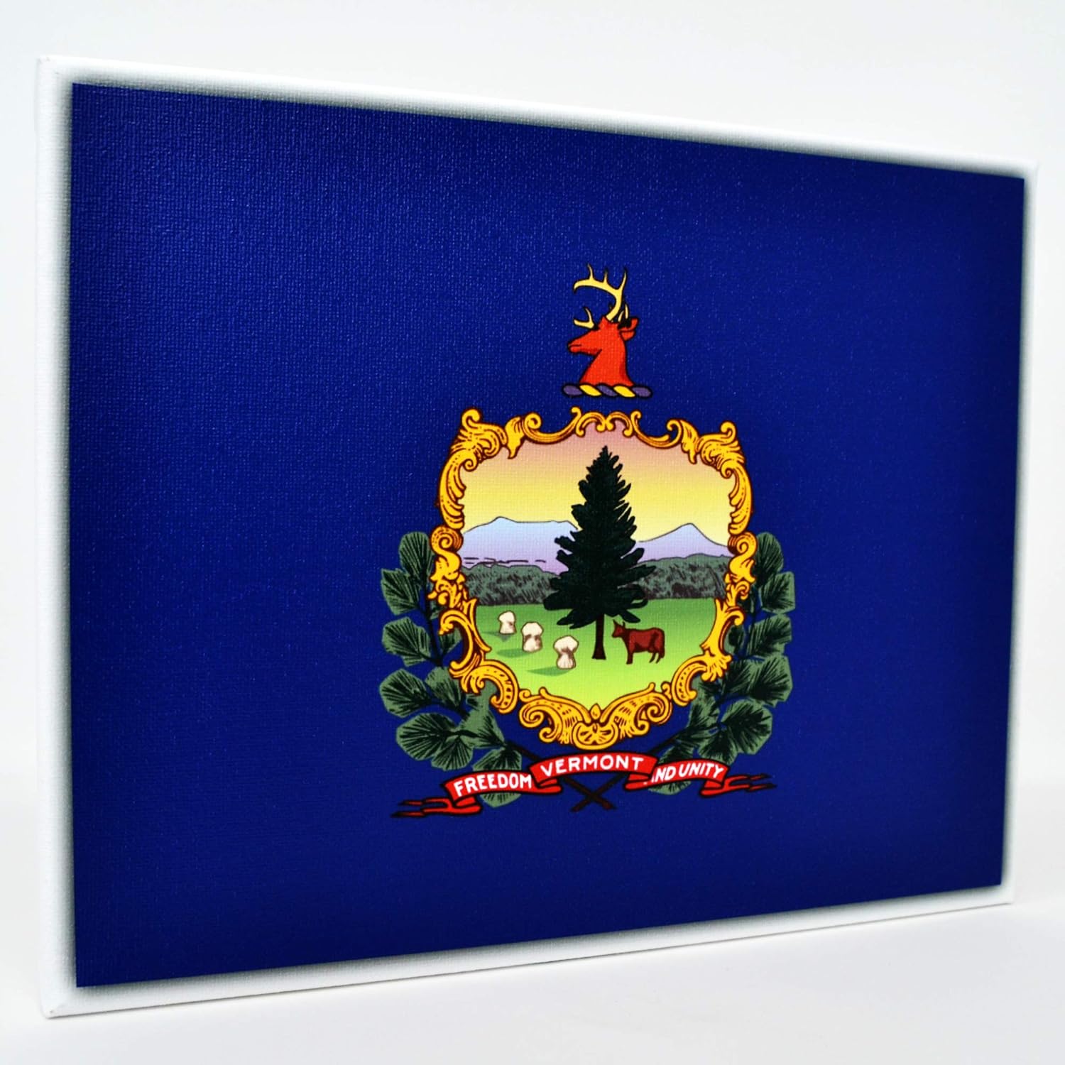 Vermont Flag Wall Decor 8x10 Decorative VT Canvas Wall