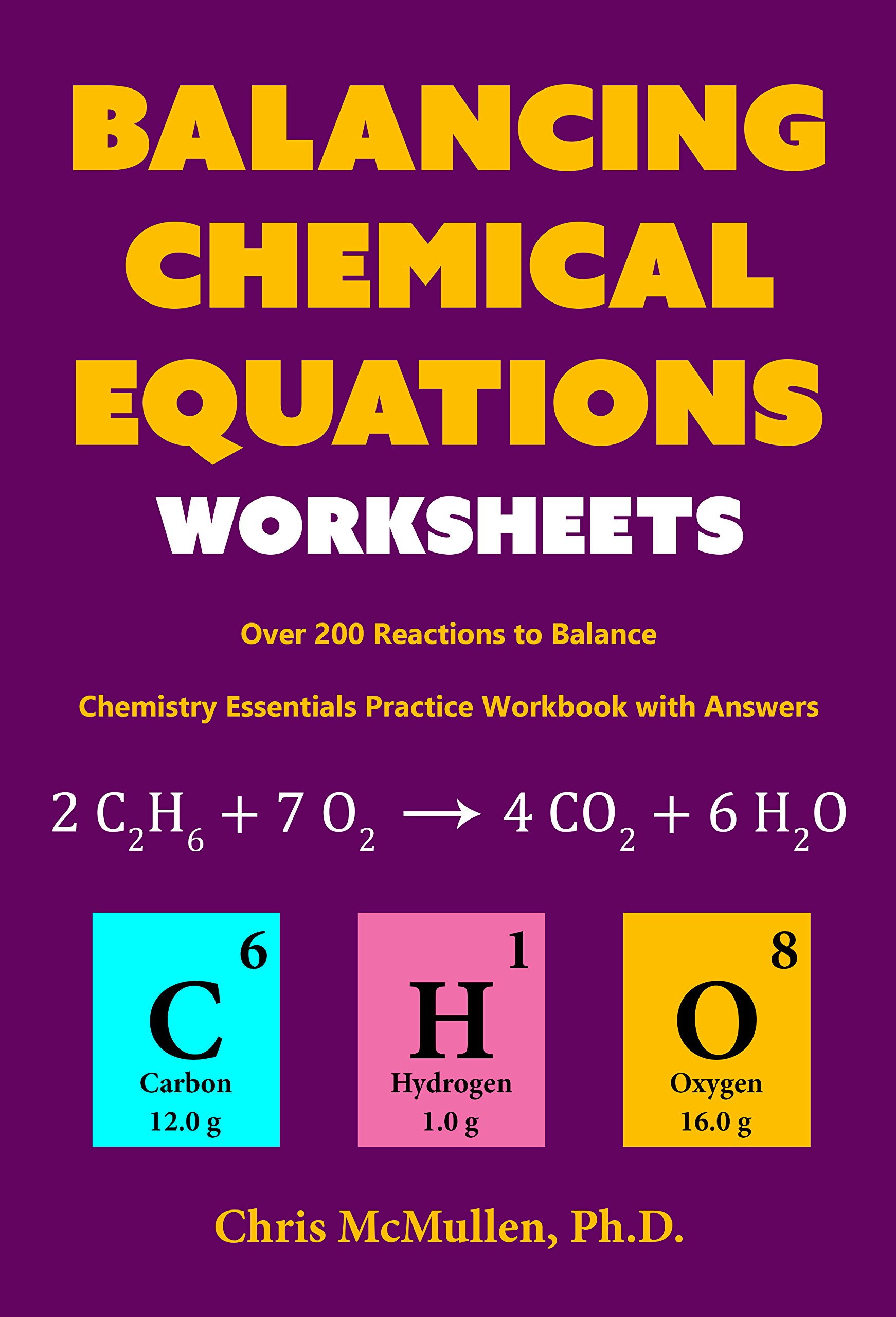 Chemical Calculations Worksheet Answers