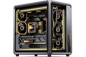 JONSBO X400 Gray ATX PC Case, Back-Connect Desktop Case,MB Auxiliary Air Guidance Cooling System, E-Sport Assistant,3 Sides S