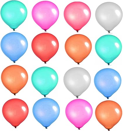 Amazon Com Elecrainbow 10 Inch Multicolor Balloons Round Matte