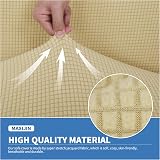 MAXIJIN Super Stretch Jacquard Dining Chair Slipcovers Beig e 4 Pack view 4