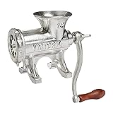 Victoria Cast Iron Meat Grinder with a Table Fixed