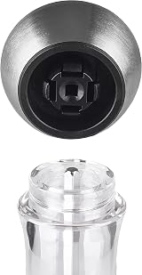 Cole & Mason Windermere Salt Mill 165mm Stainless Steel Acrylic Precision+ view 3