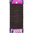 GOODY Ouchless Women's Hair Braided Elastics 4mm for Medium Hair, Brown, 32 Count (Pack of 1)