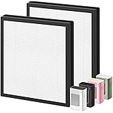 2 Pack T356 Replacement Filter for Trucozie T356 Air Cleaner Purifier, 3-IN-1 H13 True HEPA and High-Efficiency Activated Carbon Filter