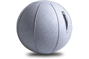 Vivora Luno Premium Ergonomic Sitting Ball Chair, Felt, Max Size (25 to 26 inches), for Home Offices, Balance Training, Yoga Ball, Posture Improvement