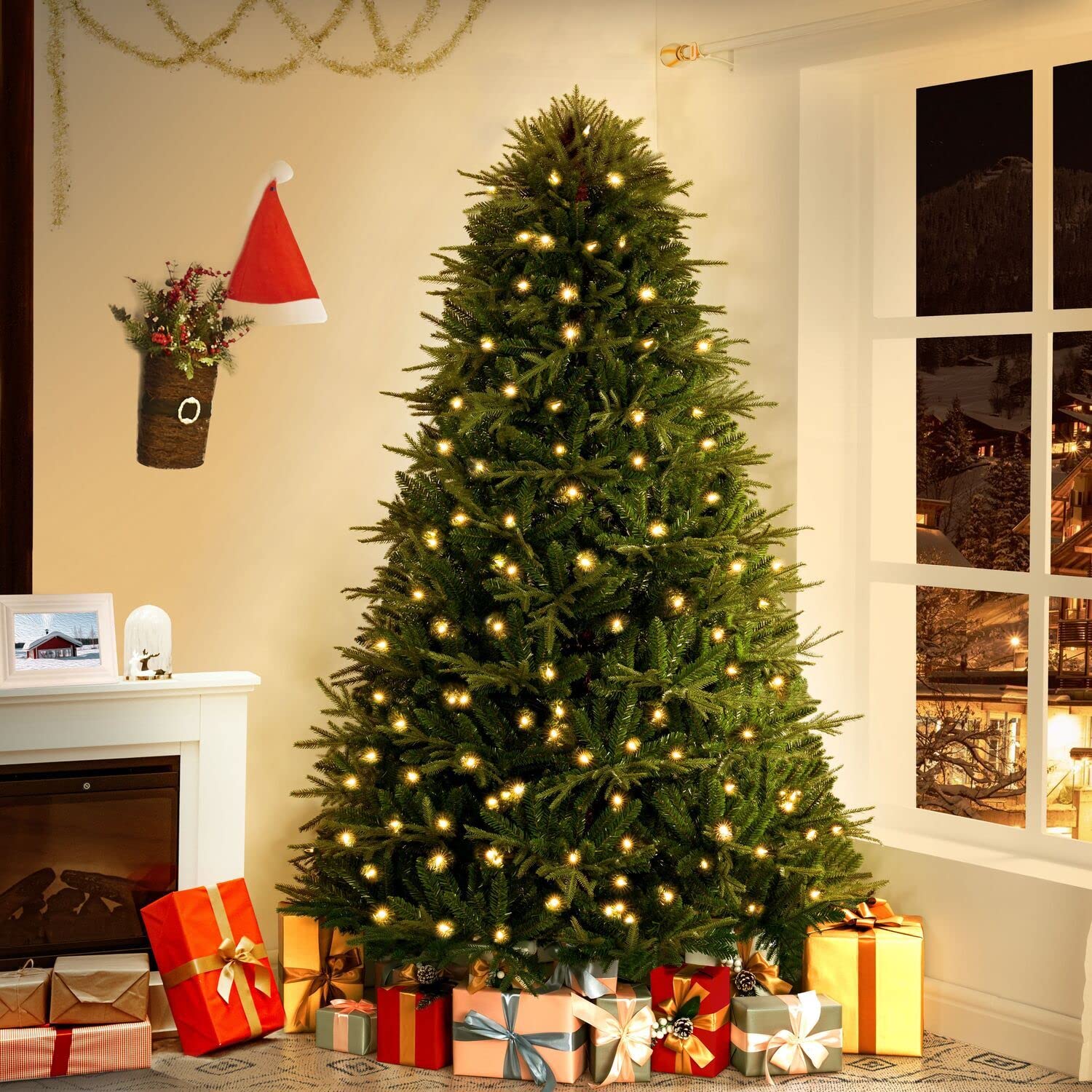 Camden 6.5ft Prelit Artificial Christmas Tree with