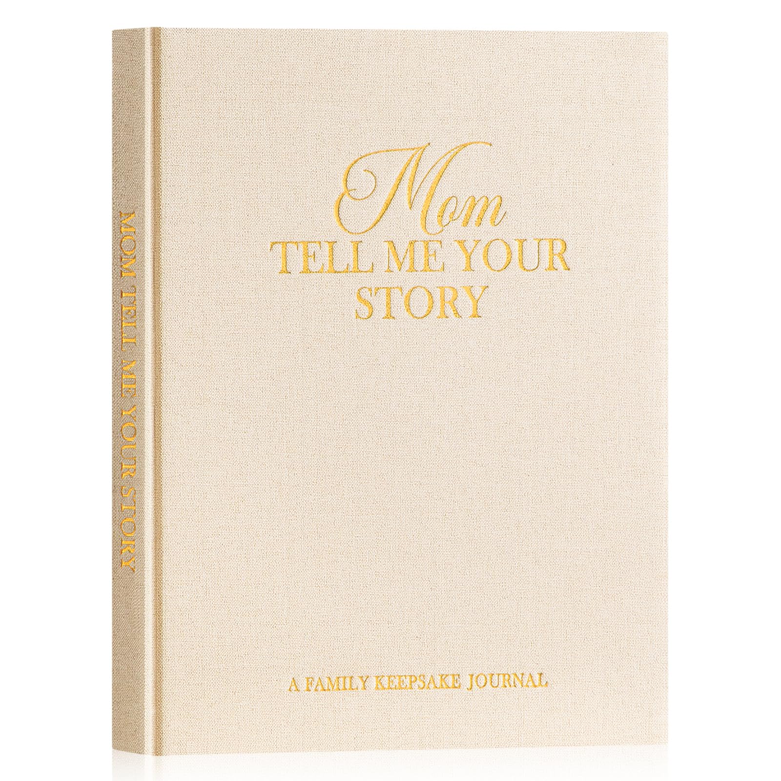 Lanpn Mama Erzähl Mir Deine Geschichte Buch Ausfüllen, Muttertag Geburtstag Geschenk 270+ Fragen Mutter von Deinem Leben Lebensgeschichte Erinnerungsbuch Mom Life Story Journal, Beige, Englisch