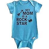 My Mom is A Rock Star Music Baby Bodysuit (100% Cotton)