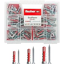 Amazon.com: Fischer 544546 Duopower Universal Dowels Kit with