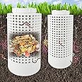 Amazon.com : 2 PCS Compost Bin Outdoor, Inground Worm Farm Compost Bin ...