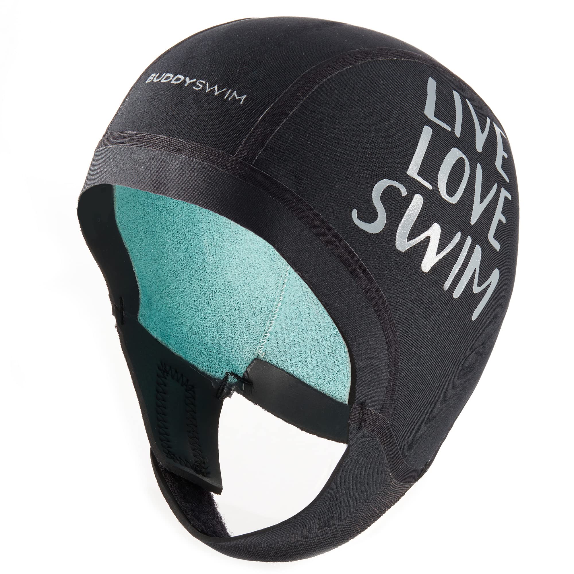 BUDDYSWIM Neoprene Swimming Cap 2.5 mm Swimming in Open Water. Swim Cap Neoprene Insulation Cold, Easy Closure, Diving, Scuba Diving, Surfing and Work in the Water