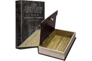 Barska Portable Diversion Dual Book Safe Concealed Lock Box for Secure and Discreet Hidden Storage of Valuables and Personal Items