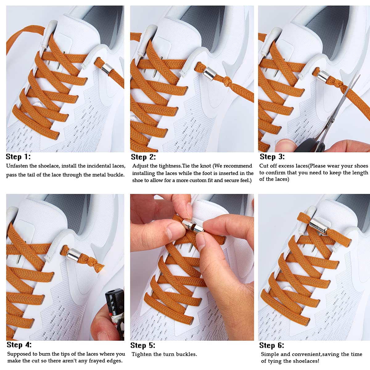 anan520 Elastic Shoe Laces - Elastic No Tie Shoelaces for Adults & Kids Shoes