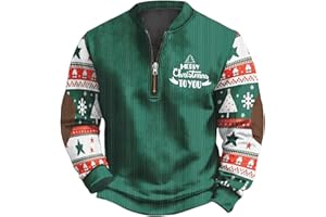 Festive Christmas Holiday Jacket, Cozy Winter Top for Men, Festive Party Wear, Snowman & Santa Design