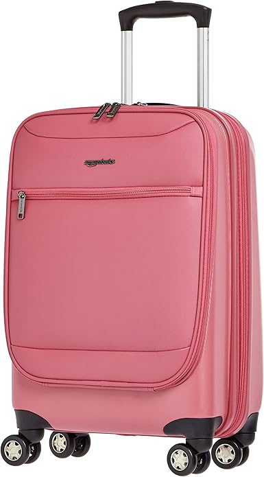 pink carry on luggage wheels