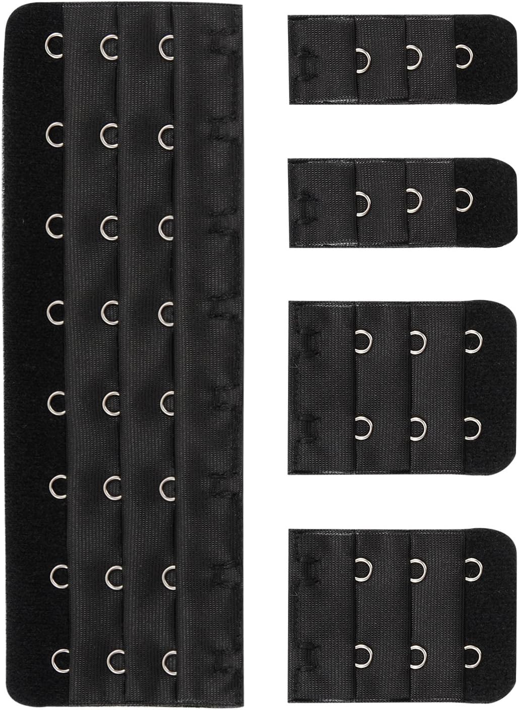 Closecret Women’s 3 Rows 3/4 inch Long-line Bra Corset Back Extender 8-14 Hooks