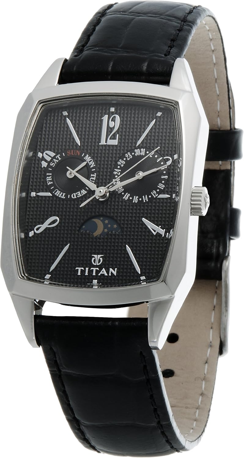 Buy Titan Classique Analog Black Dial Men's Watch 1617SL01 / 1617SL01