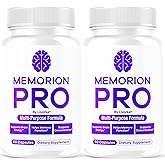 (2 Pack) Memorion Pro Multipurpose Capsules - Official Memorion Pro Daily Support Brain Health Supplement Pills Advanced Formula, MemorionPro Premium Brain & Memory Focus, 120 Capsules for 2 Months