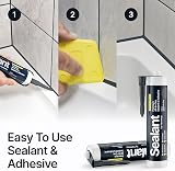 Hemway Anthracite Grey Hybrid Sealant & Adhesive 300ml view 2