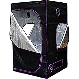 Apollo Horticulture 48&rdquo;x48&rdquo;x80&rdquo; Mylar Hydroponic Grow Tent for Indoor Plant Growing