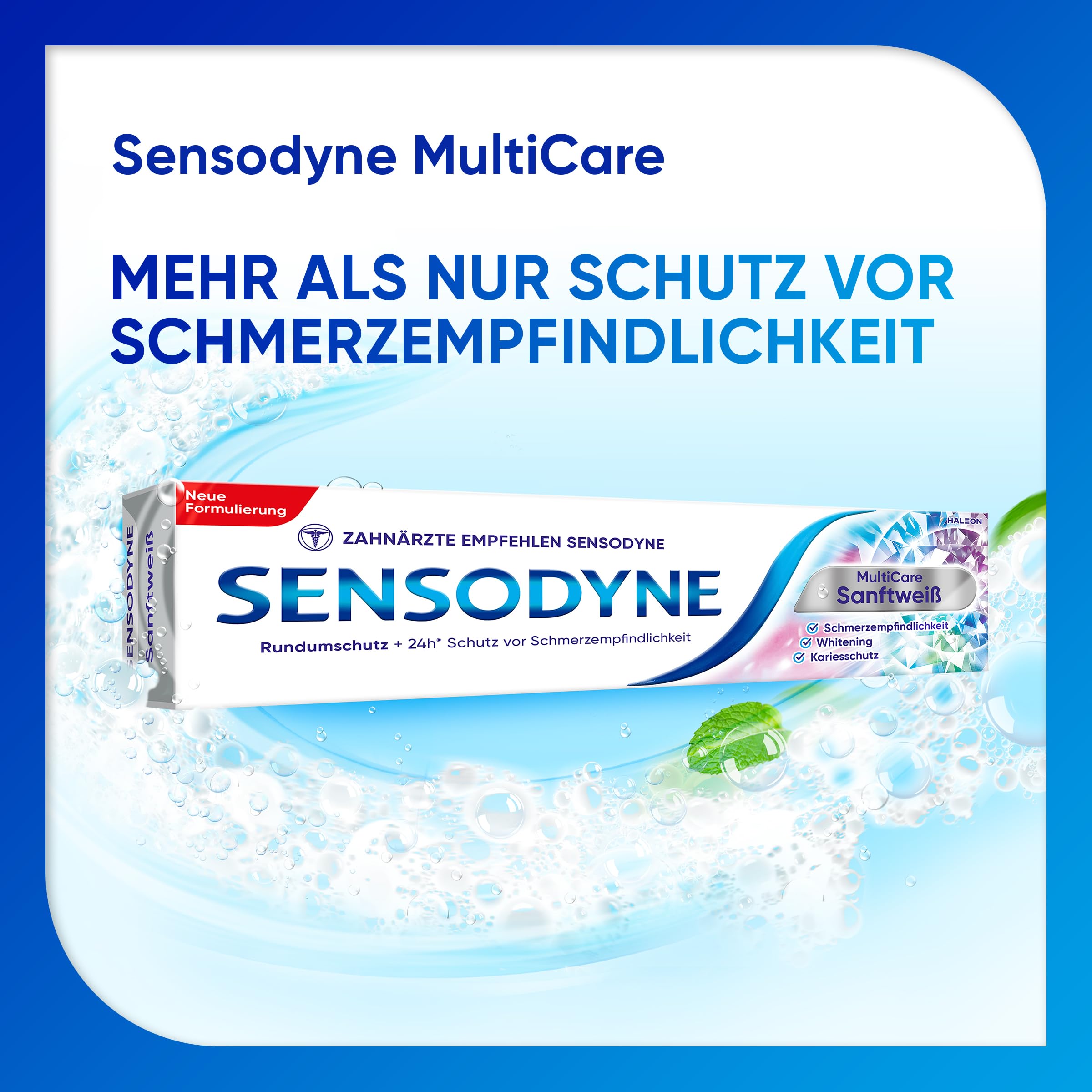Sensodyne MultiCare Sanftweiß Zahnpasta, 75ml, tägliche Zahncreme mit Fluorid, für schmerzempfindliche Zähne 4