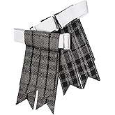 UMAM Kilt Flashes for Men with Heavy Buckle Adjusters, Plain & Tartan Kilt Sock Flashes.