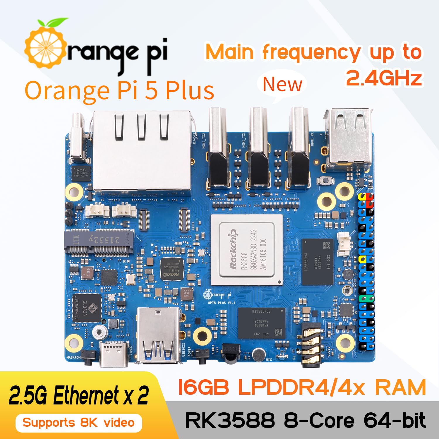 Mua 5 Plus 16GB with 256GB eMMC Rockchip RK3588 8-Core 64-Bit Single ...