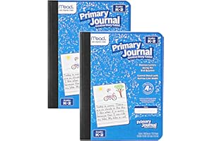 Mead Primary Journal Kindergarten Writing Tablet 2 Pack of BLUE Primary Composition Notebook for Grades K- 2, 100 Sheets (200 Pages) Creative Story Notebooks for Kids, 9 3/4 in by 7 1/2 in.