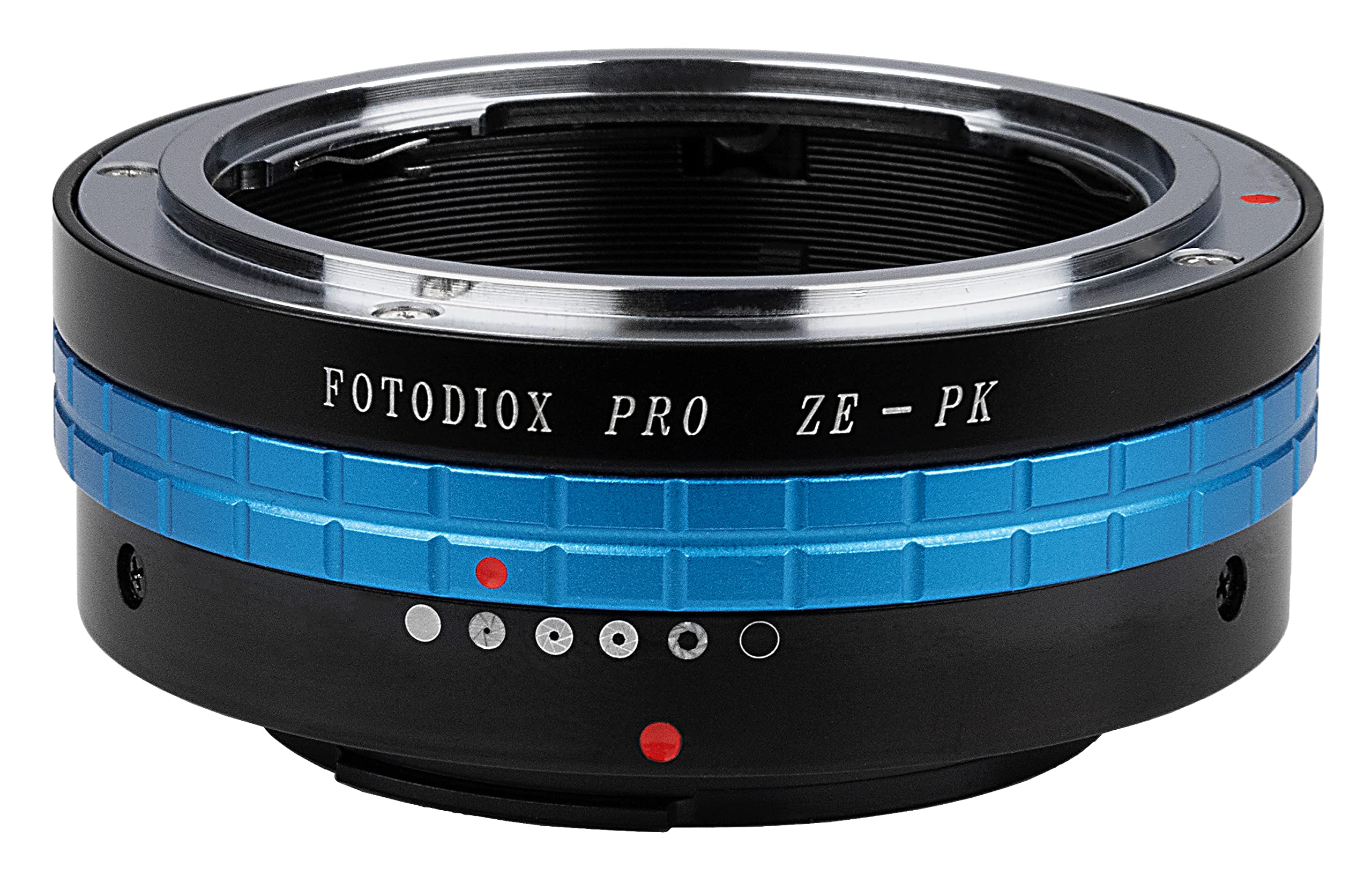Fotodiox Pro Lens Mount Adapter, for Mamiya ZE (35mm) lens to Pentax K-Mount (PK) DSLR Cameras