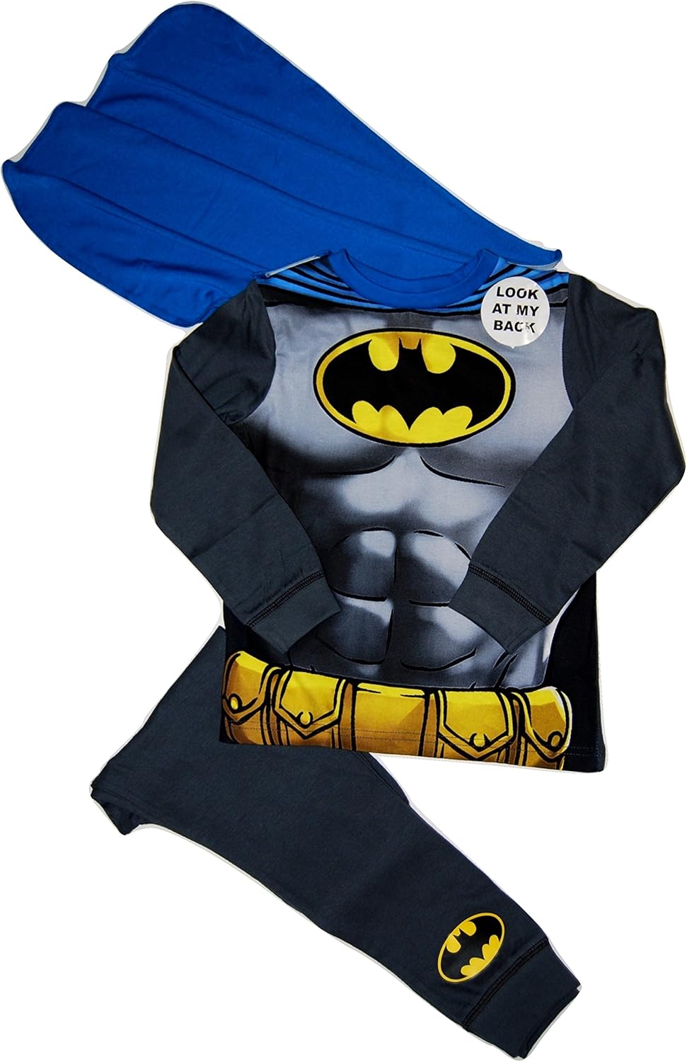 Marvel Pigiama da bambino, motivo Batman, con mantello staccabile