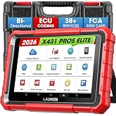 Launch X431 Scanner PROS Elite 2026 New Bidirectional Scan Tool, ECU Coding | 38+ Services, All-in-One Full System Diagnostic Scanner, Support CANFD&amp;DoIP, FCA AutoAuth, V.A.G Guided, 2 Years Free Update