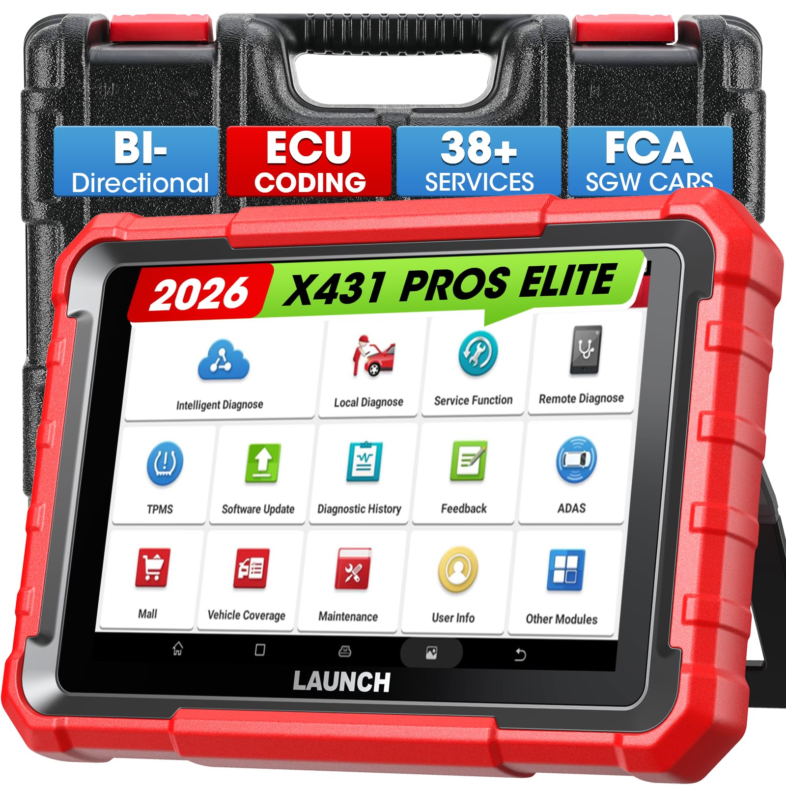Photo 1 of Launch X431 PROS Elite 2026 New Bidirectional Scan Tool, 38+ Services, ECU Coding, All-in-One Full System Diagnostic Scanner, Support CANFD&DoIP, FCA AutoAuth, V.A.G Guided,