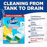 Bloo 3in1 Toilet Blocks 2 Pack Lemon Cistern Cleaner Foaming Limescale view 3