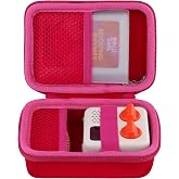 co2CREA Hard Travel Case for Yoto Mini 4th Gen 36-Card Storage, Red | Dedicated Card Holder, Comfortable Hand Strap, Easy Carrying, Compact Portable Design, Accessory Organization