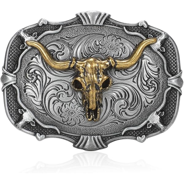 YOQUCOL Ghost Skeleton Skull Belt Buckle for Men