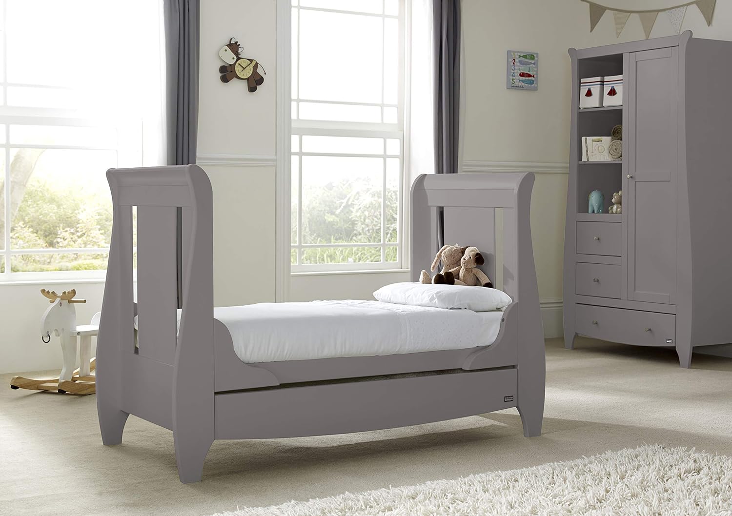 lucas sleigh cot bed