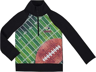Amazon Com Nfl New England Patriots Unisex 1 4 Zip Shirt Black 2t Clothing