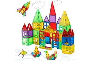 MAGBLOCK 66 PCS Magnetic Building Blocks, Magnetic Tiles for Kids Toys Magnet Toys Set 3D Building Blocks for Toddler Boys and Girls