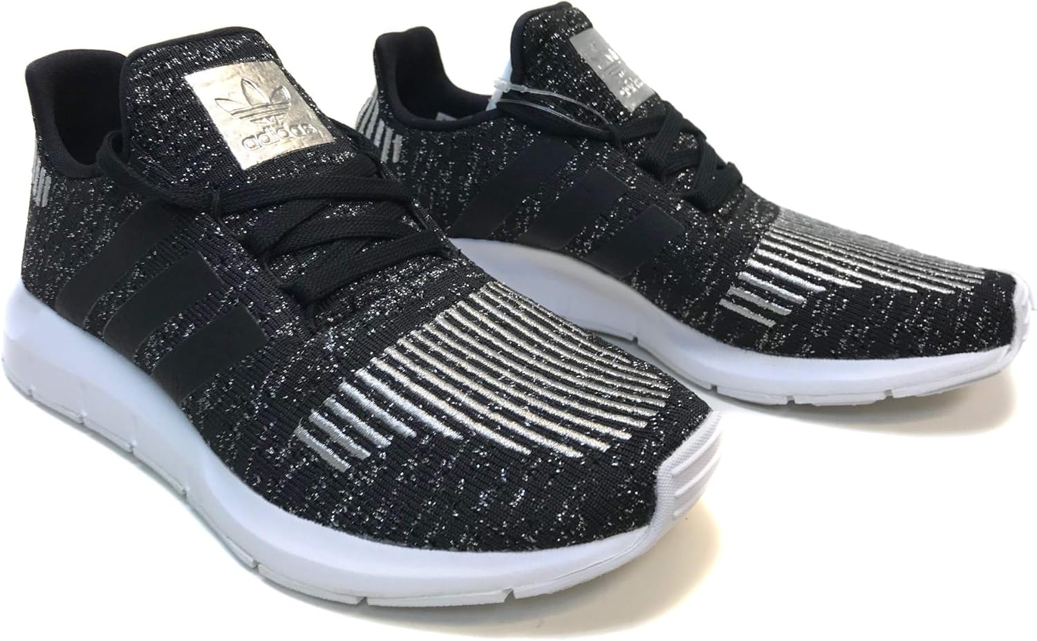 adidas swift run black silver