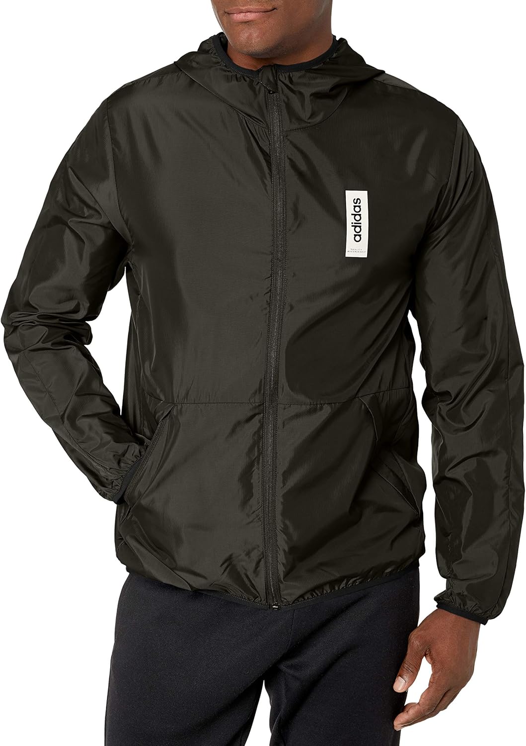 adidas Men's Brilliant Basic Windbreaker Jacket Clothing