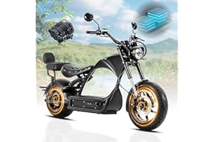 eAhora (2025 Upgraded) M1P Pro 4000W 50MPH Electric Motorcycle for Adults 55 Miles Long Range 60V 42AH Battery Electric Motorcycle, Full Suspension Dual Hydraulic Brake Street Legal Motorcycle