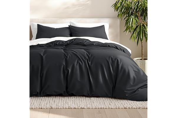 Bare Home Bedding Duvet Cover Queen Size - Premium 1800 Super Soft Collection - Lightweight, Cooling Duvet Cover - Soft Breat